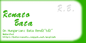 renato bata business card